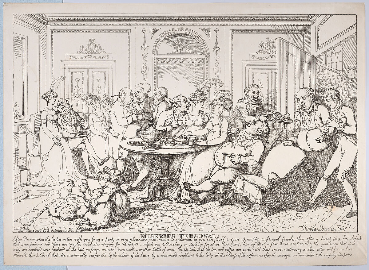 Miseries Personal, Thomas Rowlandson (British, London 1757–1827 London), Etching 