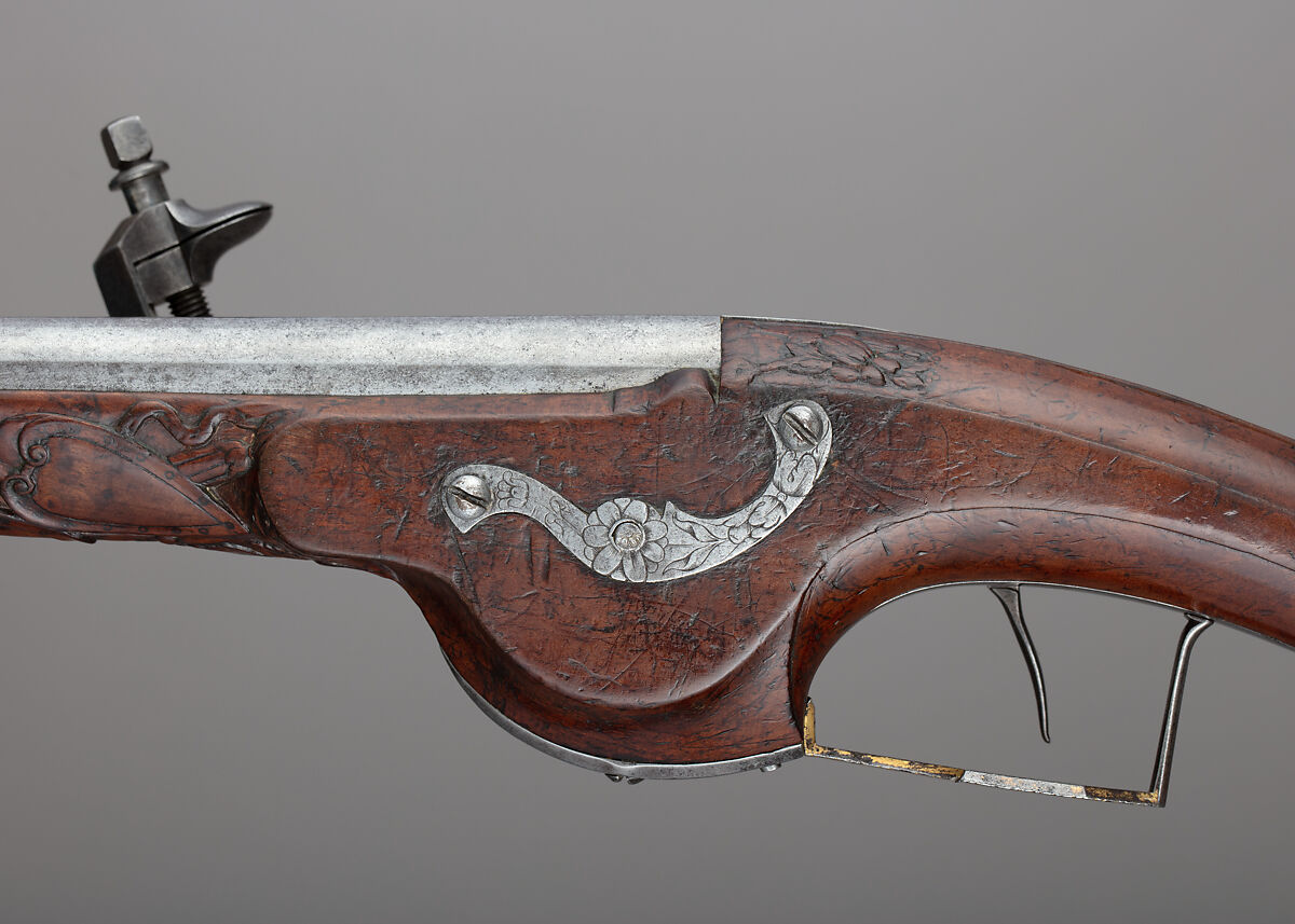 Wheellock Pistol, Pierre Cisteron (French, ca. 1589–1684), Steel, iron, silver, gold, wood (fruitwood, ebony), bone, French, Figeac