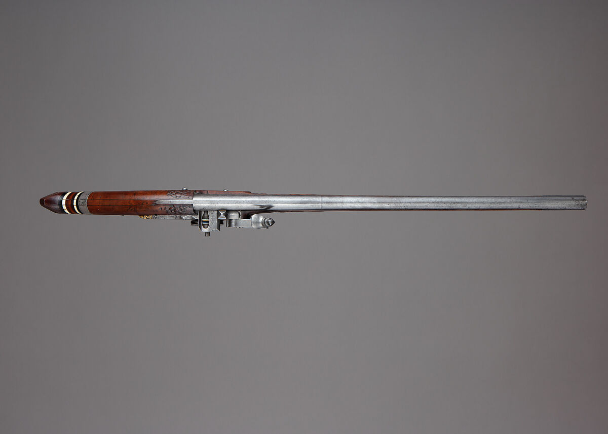 Wheellock Pistol, Pierre Cisteron (French, ca. 1589–1684), Steel, iron, silver, gold, wood (fruitwood, ebony), bone, French, Figeac