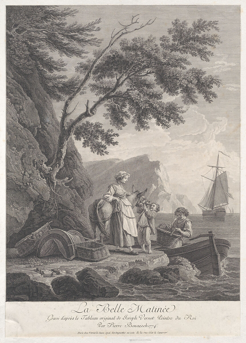 The Beautiful Morning, After Joseph Vernet (French, Avignon 1714–1789 Paris), Engraving 