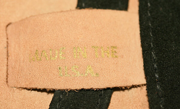 Belt, Donna Karan New York (American, founded 1985), leather, metal, American