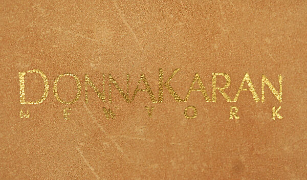 Belt, Donna Karan New York (American, founded 1985), leather, metal, American