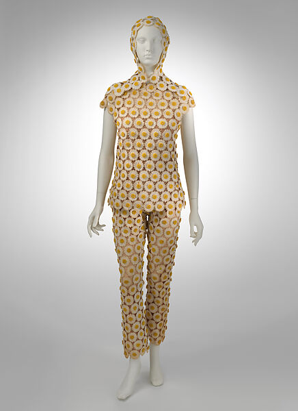 Ensemble, Emanuel Ungaro (French, 1933–2019), cotton, synthetic fiber, silk, metal, French 