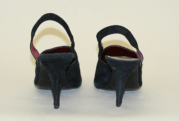 Shoes, Donna Karan New York (American, founded 1985), leather, American