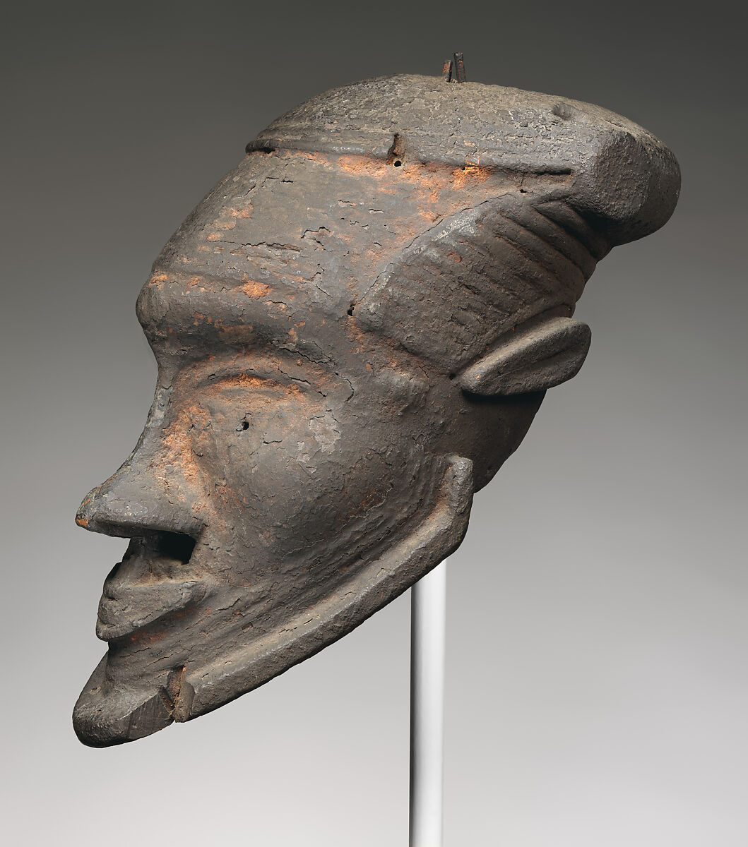 Helmet mask, Ngeende-Kuba artist, Wood, Kuba peoples, Ngeende group