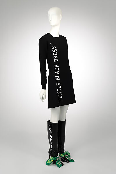 Ensemble, Off-White c/o Virgil Abloh (Italian, founded 2013), (a) viscose, polyester, (b, c) leather, metal, (d, e) synthetic fiber, American