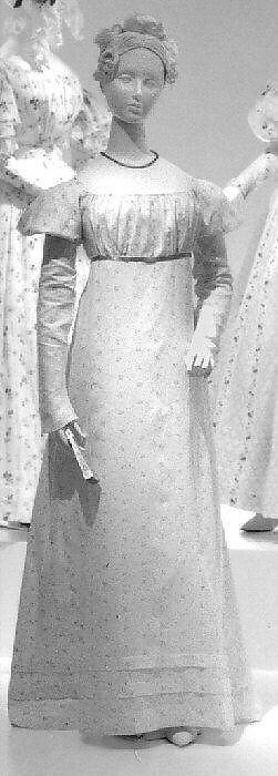 Dress, cotton, American