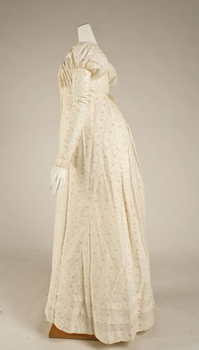 Dress, cotton, American