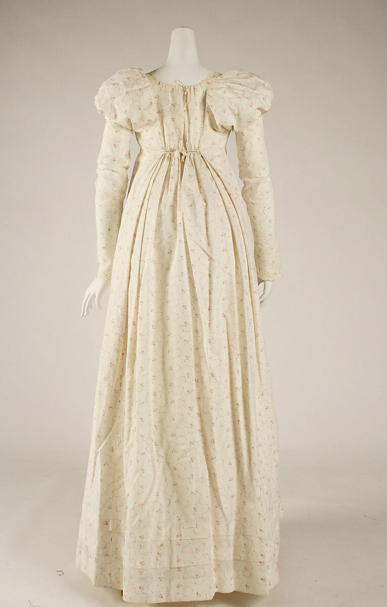 Dress, cotton, American