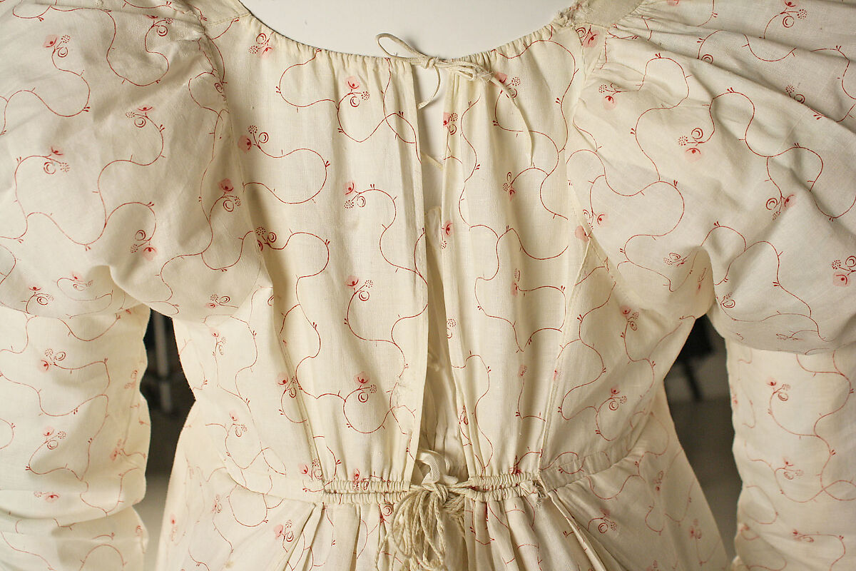 Dress, cotton, American