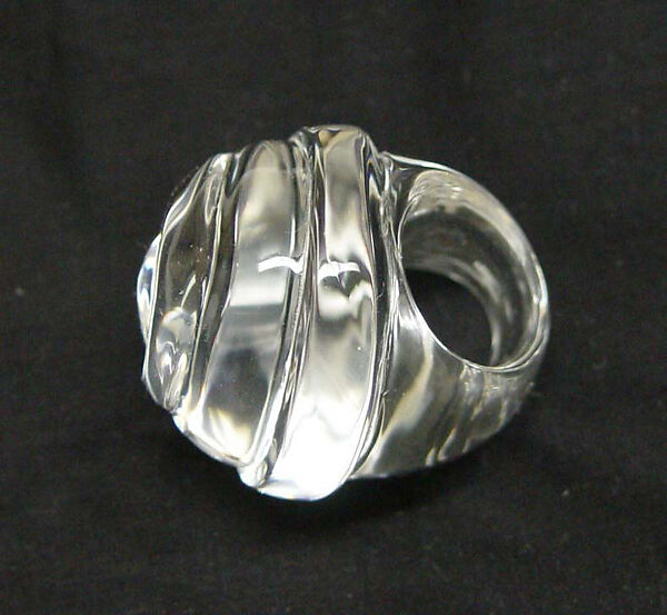 Ring, Patricia von Musulin (American, born 1947), plastic (acrylic), American 