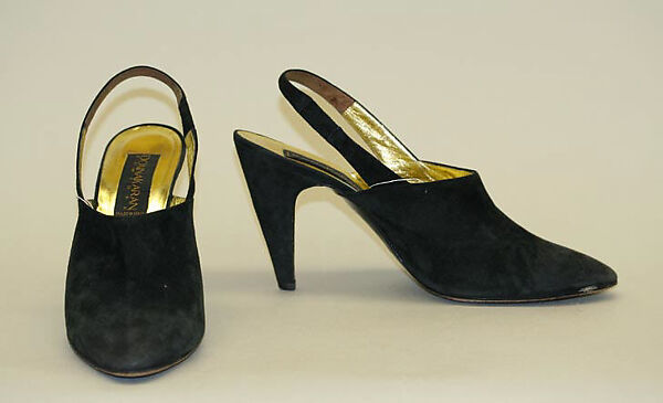 Ensemble, Donna Karan New York (American, founded 1985), (a–c) wool; (d,e) suede, American