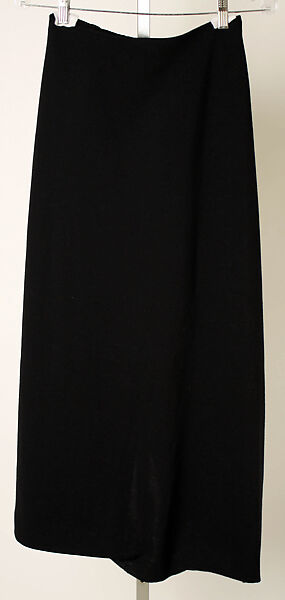 Ensemble, Donna Karan New York (American, founded 1985), (a–c) wool; (d,e) suede, American