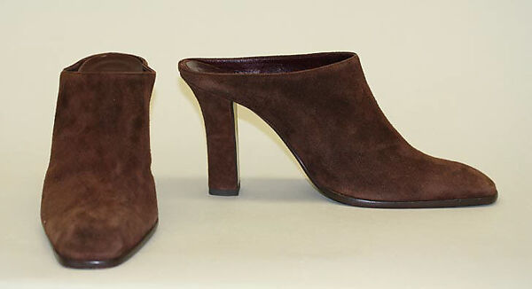 Ensemble, Donna Karan New York (American, founded 1985), (a) leather, wool; (b) wool; (c,d) suede, American