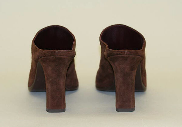 Ensemble, Donna Karan New York (American, founded 1985), (a) leather, wool; (b) wool; (c,d) suede, American