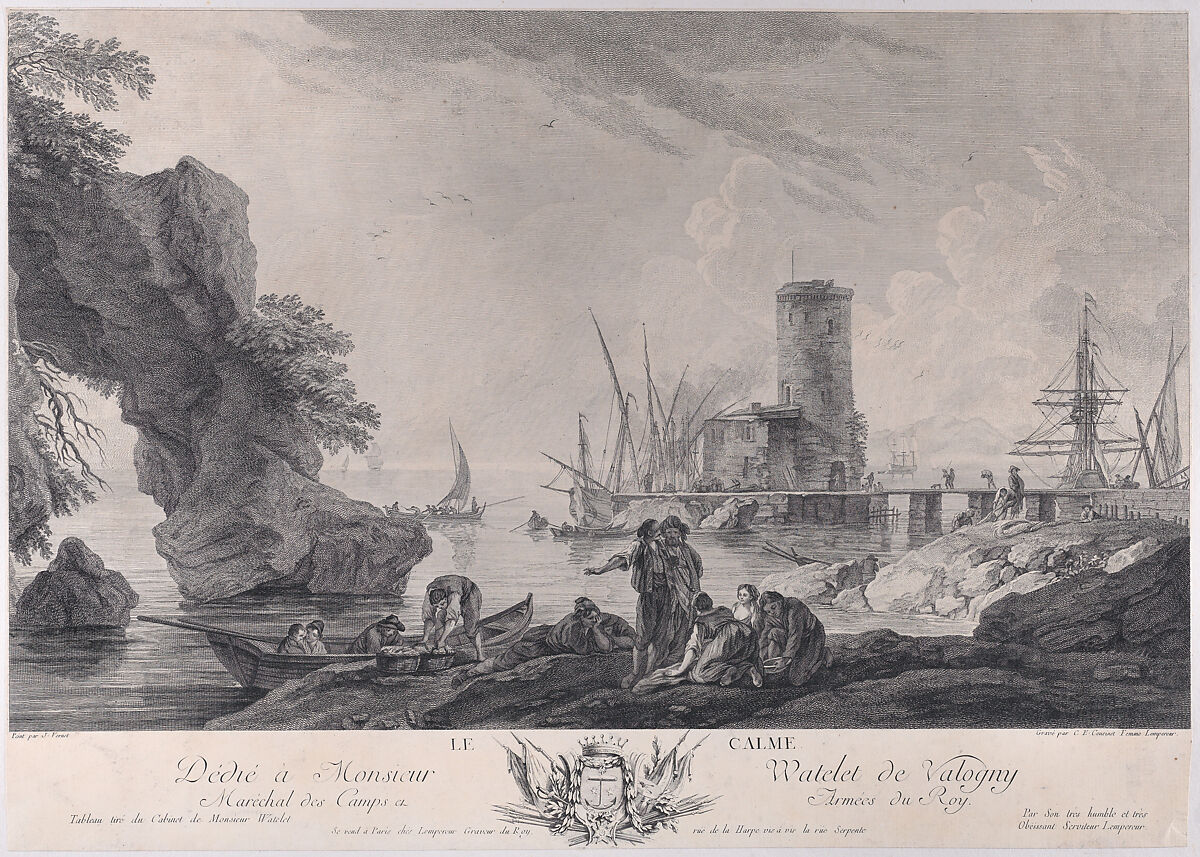 The Calm, After Joseph Vernet (French, Avignon 1714–1789 Paris), Engraving 