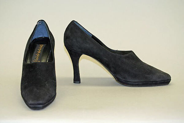 Ensemble, Donna Karan New York (American, founded 1985), (a–d) wool; (e) synthetic fiber; (f) alligator skin, brass; (g, h) suede, American