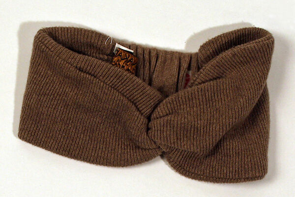 Ensemble, Donna Karan New York (American, founded 1985), (a–d) wool; (e) synthetic fiber; (f) alligator skin, brass; (g, h) suede, American