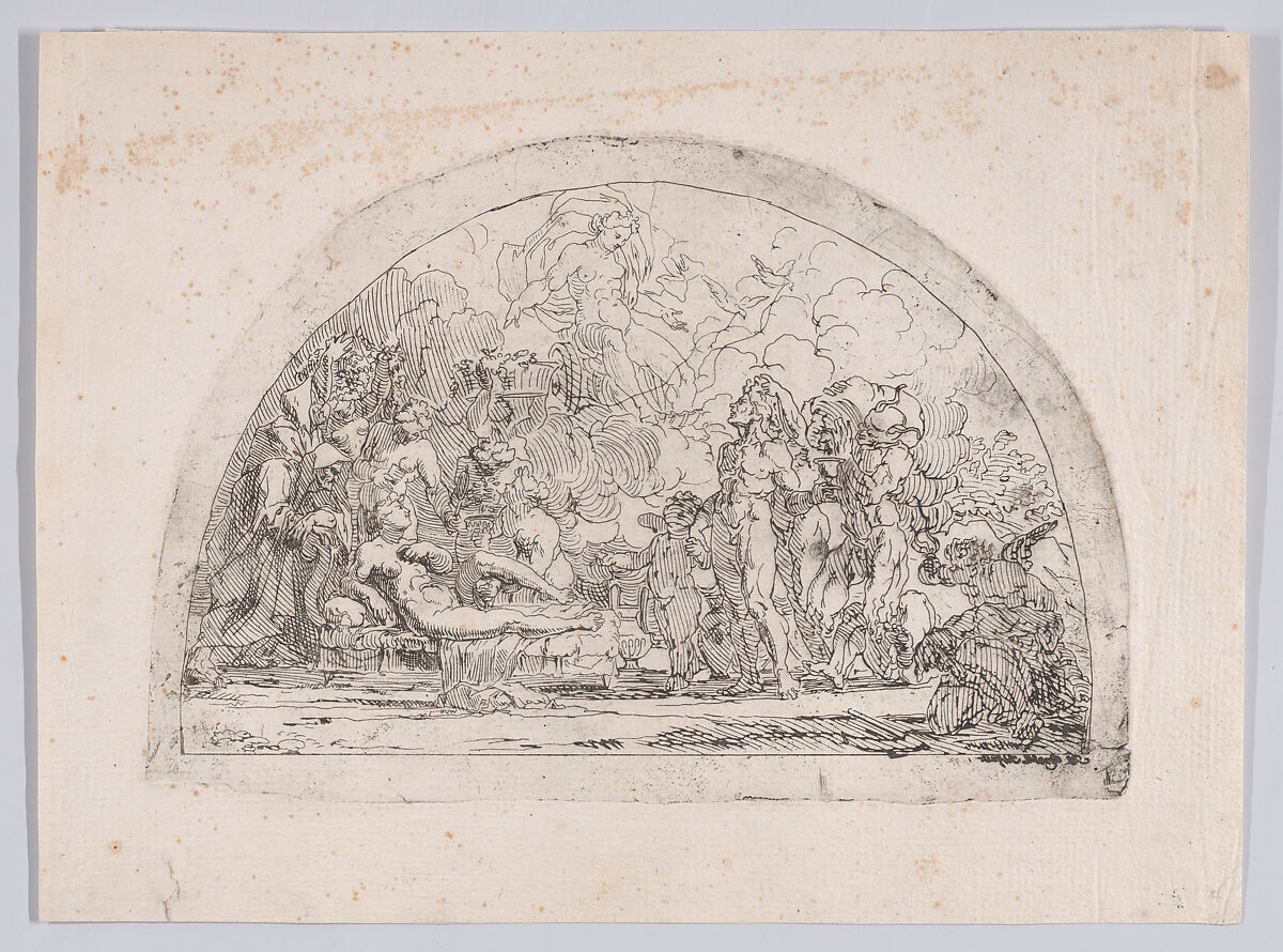 Triumph of Bacchus, Erasmus Quellinus (Flemish, Antwerp 1607–1678 Antwerp), Etching 