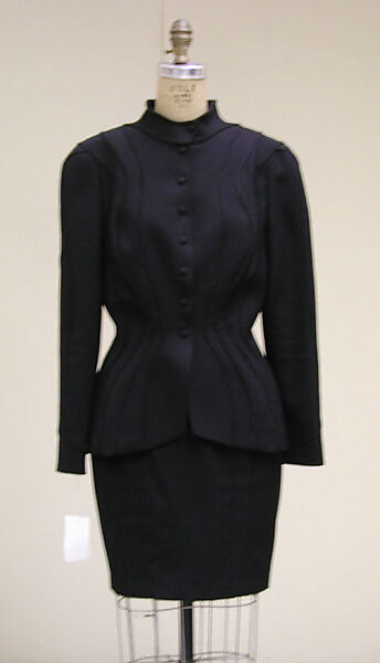 Suit, Mugler (French, founded 1974), wool, French 