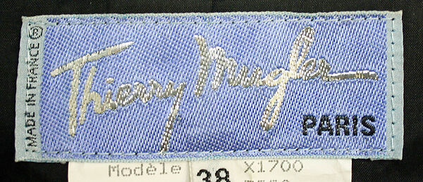 Suit, Mugler (French, founded 1974), wool, French