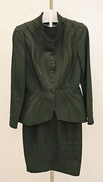 Suit, Mugler (French, founded 1974), wool, French