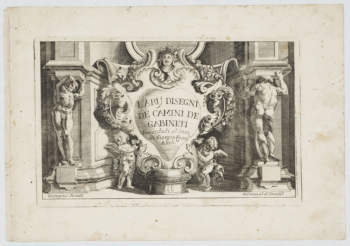 Varij Disegni de Camini de Gabineti [sic], Giorgio Fossati (Italian, Morcote 1705–1785 Venice), Etching 