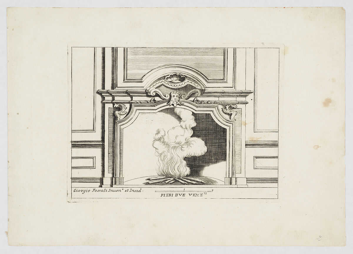 Varij Disegni de Camini de Gabineti [sic], Giorgio Fossati (Italian, Morcote 1705–1785 Venice), Etching