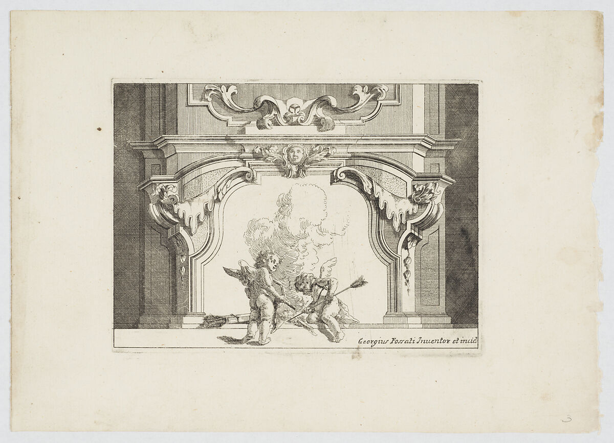 Varij Disegni de Camini de Gabineti [sic], Giorgio Fossati (Italian, Morcote 1705–1785 Venice), Etching