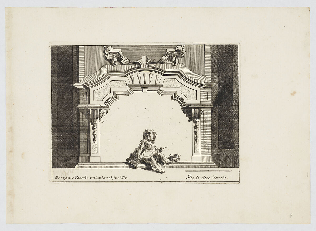 Varij Disegni de Camini de Gabineti [sic], Giorgio Fossati (Italian, Morcote 1705–1785 Venice), Etching