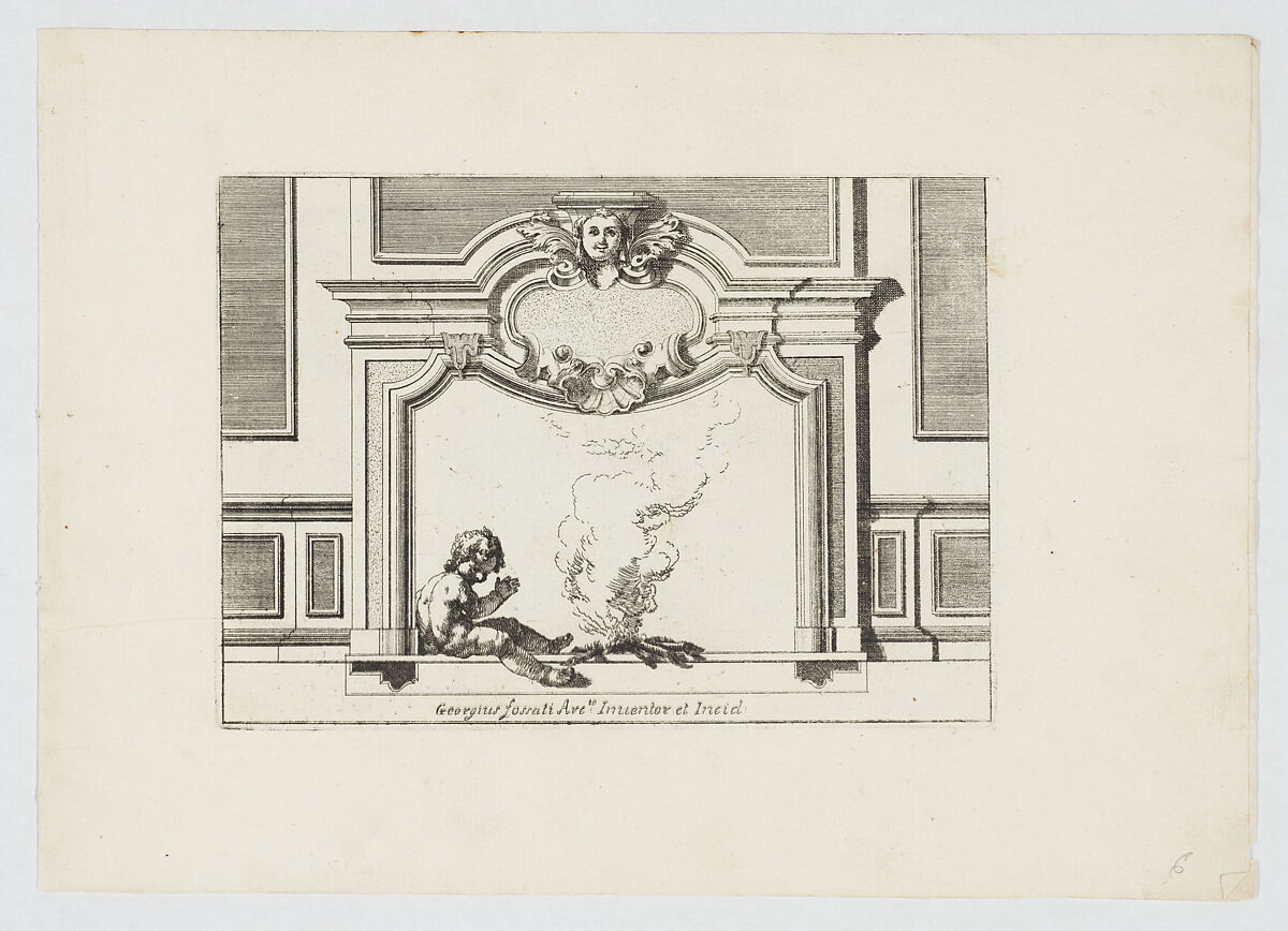 Varij Disegni de Camini de Gabineti [sic], Giorgio Fossati (Italian, Morcote 1705–1785 Venice), Etching
