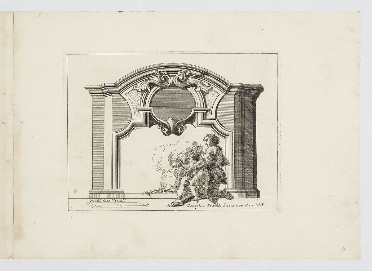 Varij Disegni de Camini de Gabineti [sic], Giorgio Fossati (Italian, Morcote 1705–1785 Venice), Etching