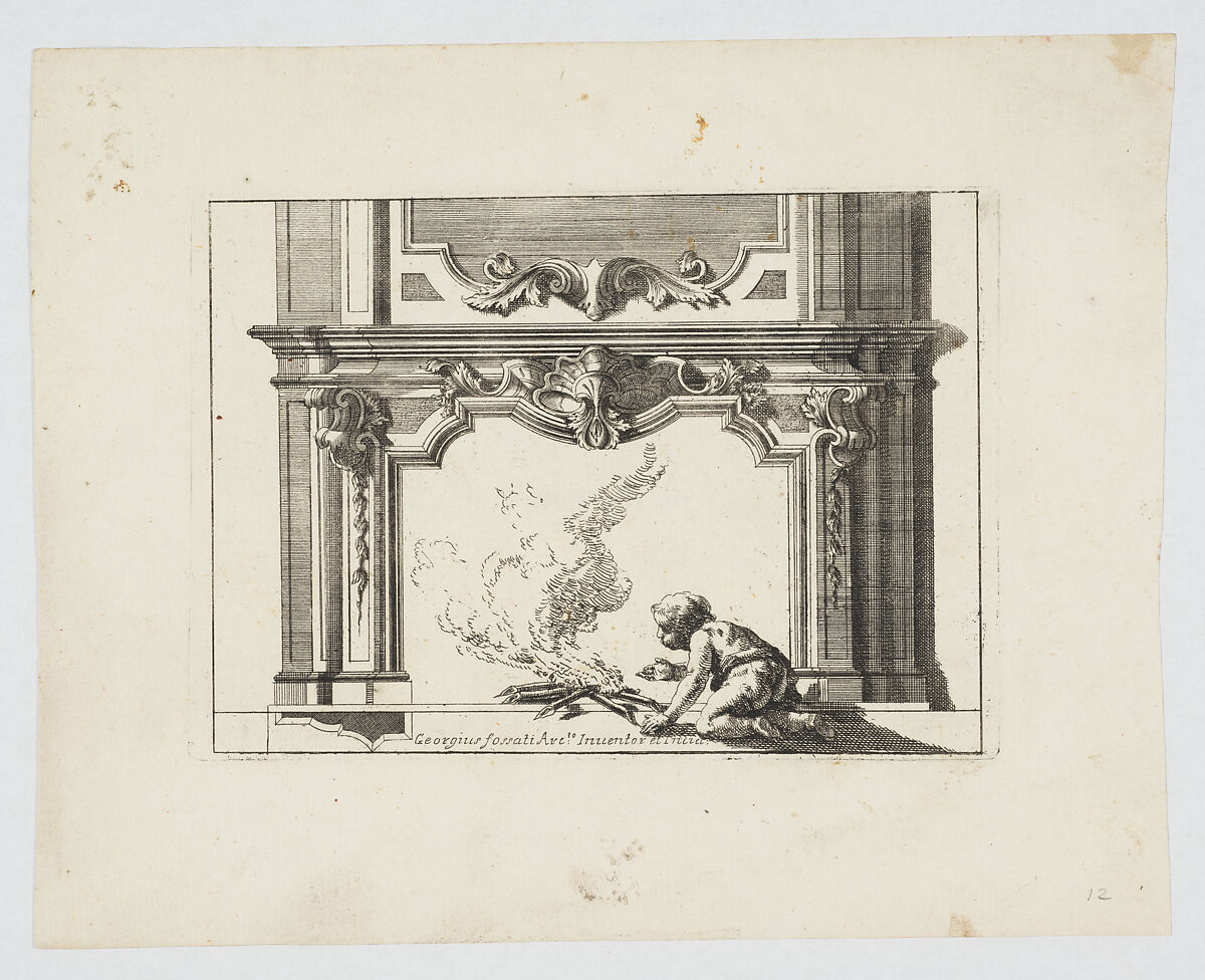 Varij Disegni de Camini de Gabineti [sic], Giorgio Fossati (Italian, Morcote 1705–1785 Venice), Etching