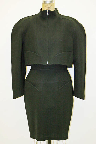 Suit, Mugler (French, founded 1974), wool, French 