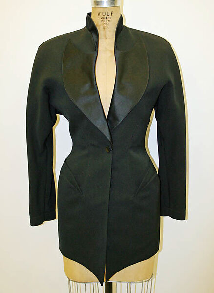 Suit, Mugler (French, founded 1974), wool, silk, French 