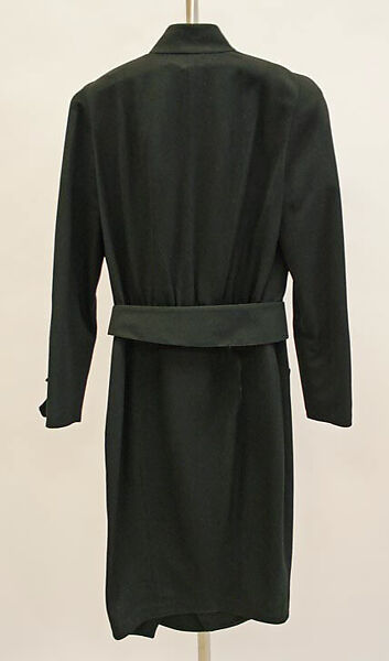 Dress, Mugler (French, founded 1974), (a)  wool; (b)  wool, plastic, French