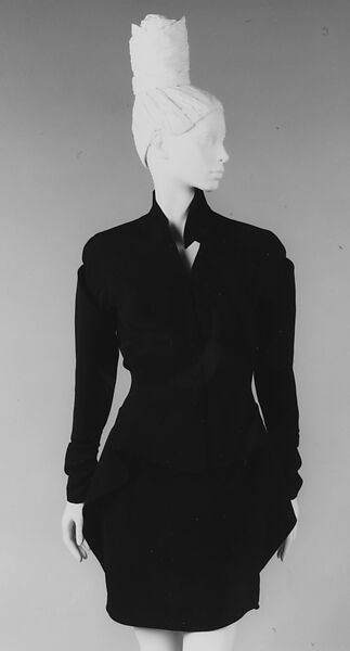 Suit, Mugler (French, founded 1974), wool, cotton, French 