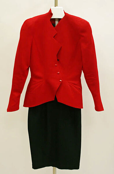 Suit, Mugler (French, founded 1974), wool, French 