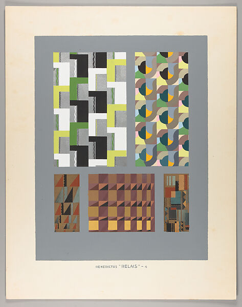 Relais, 1930 : quinze planches donnant quarante-deux motifs décoratifs : enluminure d'art de J. Saudé : préliminaires de Y. Rambosson, Edouard Bénedictus (French, Paris 1878–1930 Paris)