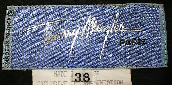 Suit, Mugler (French, founded 1974), wool, French