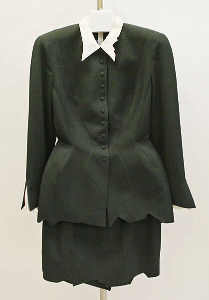 Suit, Mugler (French, founded 1974), wool, French 