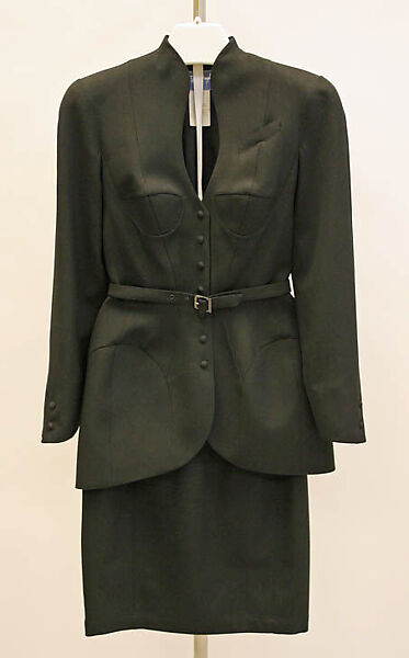 Suit, Mugler (French, founded 1974), wool, French 