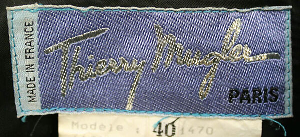 Suit, Mugler (French, founded 1974), wool, French