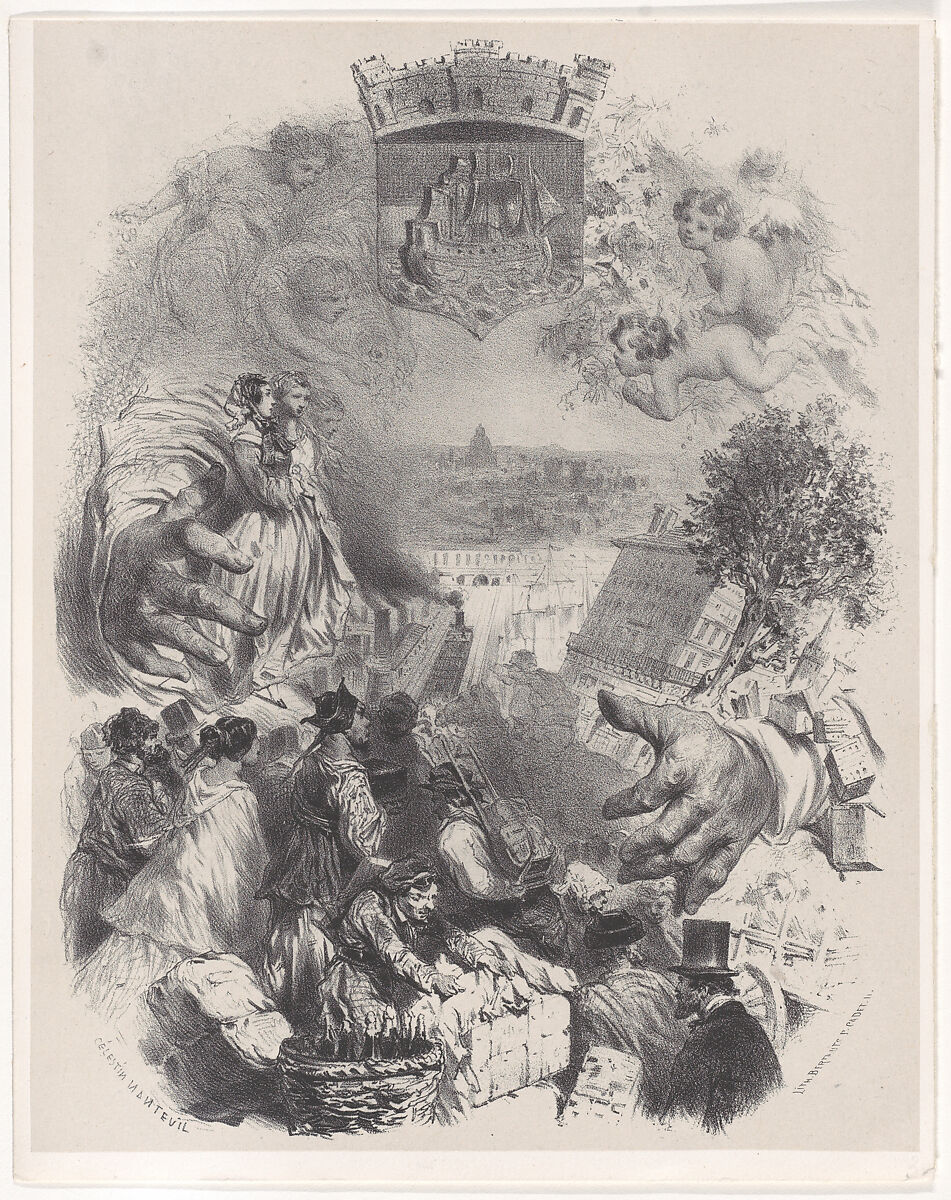 Title Page for Les Artistes Anciens & Modernes, Vol. IX, Célestin Nanteuil (French (born Italy), Rome 1813–1873 Bourron-Marlotte), Lithograph 