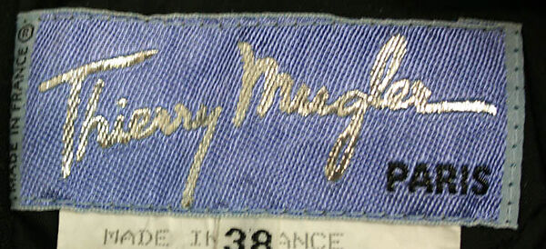 Suit, Mugler (French, founded 1974), wool, silk, French