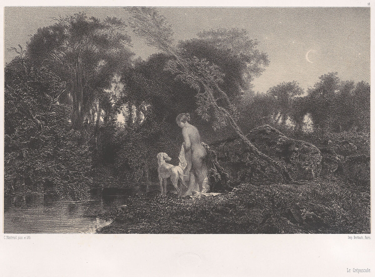 Twilight, Célestin Nanteuil (French (born Italy), Rome 1813–1873 Bourron-Marlotte), Lithograph 