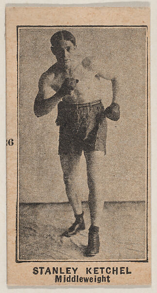 Stanley Ketchel, Middleweight, from Boxers strip cards (W580), Commercial photolithograph 
