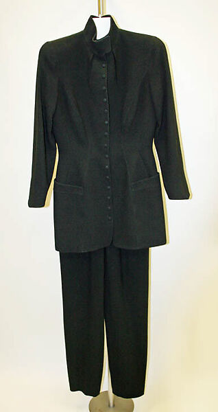 Suit, Mugler (French, founded 1974), wool, French 