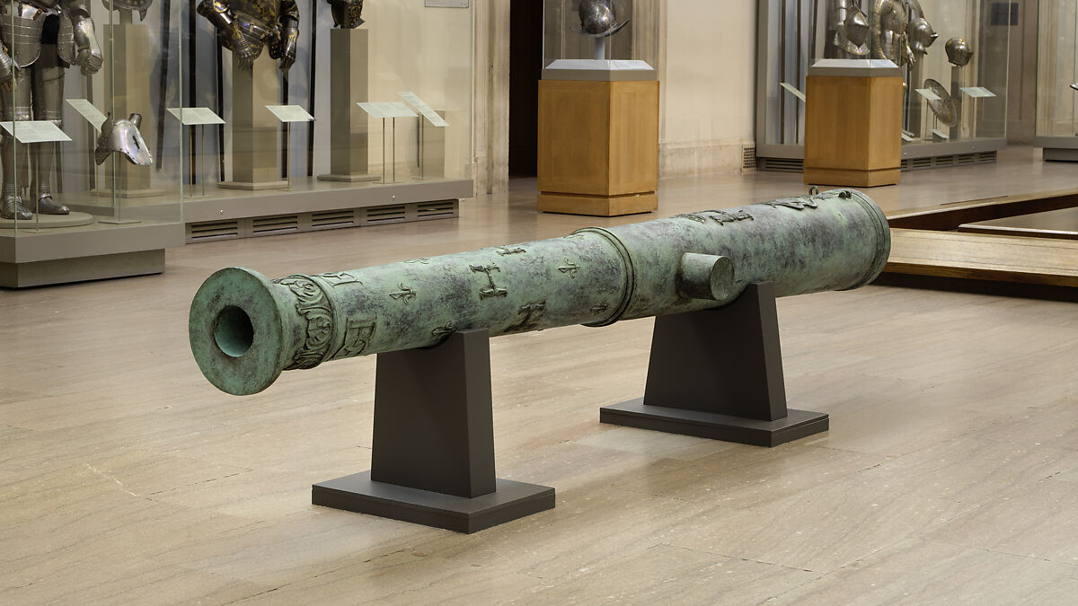 Cannon (Bastard Culverin) Made for Henry II, King of France, Bronze, French