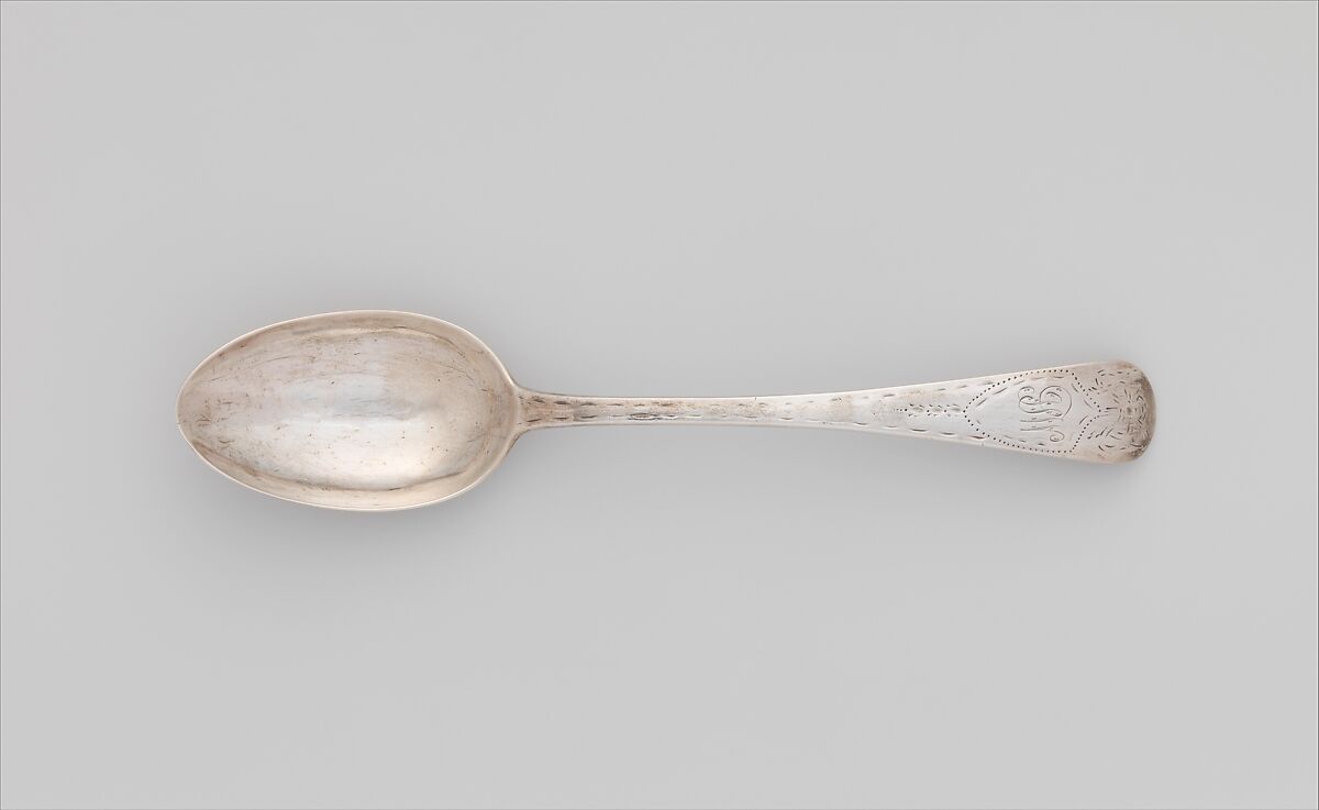 Table Spoon, Paul Revere Jr. (American, Boston, Massachusetts 1734–1818 Boston, Massachusetts), Silver, American 